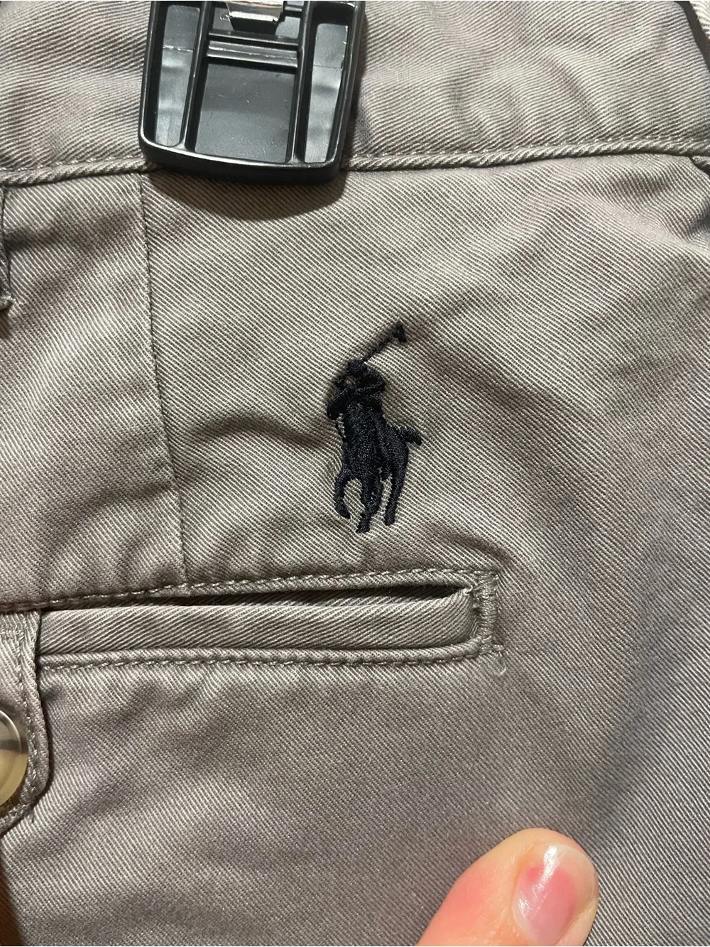 Polo Ralph Lauren Mens Sz 36 5” Gray Flat-Front Stretch Classic Fit Chino Shorts